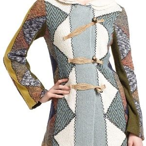 Anthropologie Charlie & Robin Harlequin Sweater